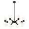 Z-Lite Artemis Chandelier, 16-Light, 32 In.W x 12.75 In.H, Matte Black/Matte Opal 494-16MB - alternate 5